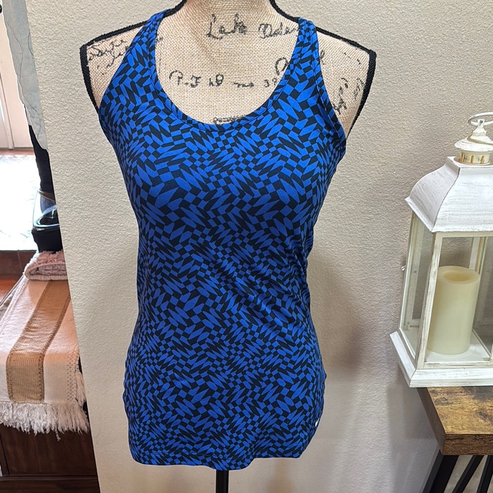 Nike Dri-Fit Blue Geometric Women's Tank Top